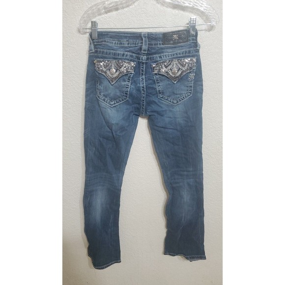 Womens Miss Me Jeans Style Med Blue Sz 26 - Picture 5 of 6